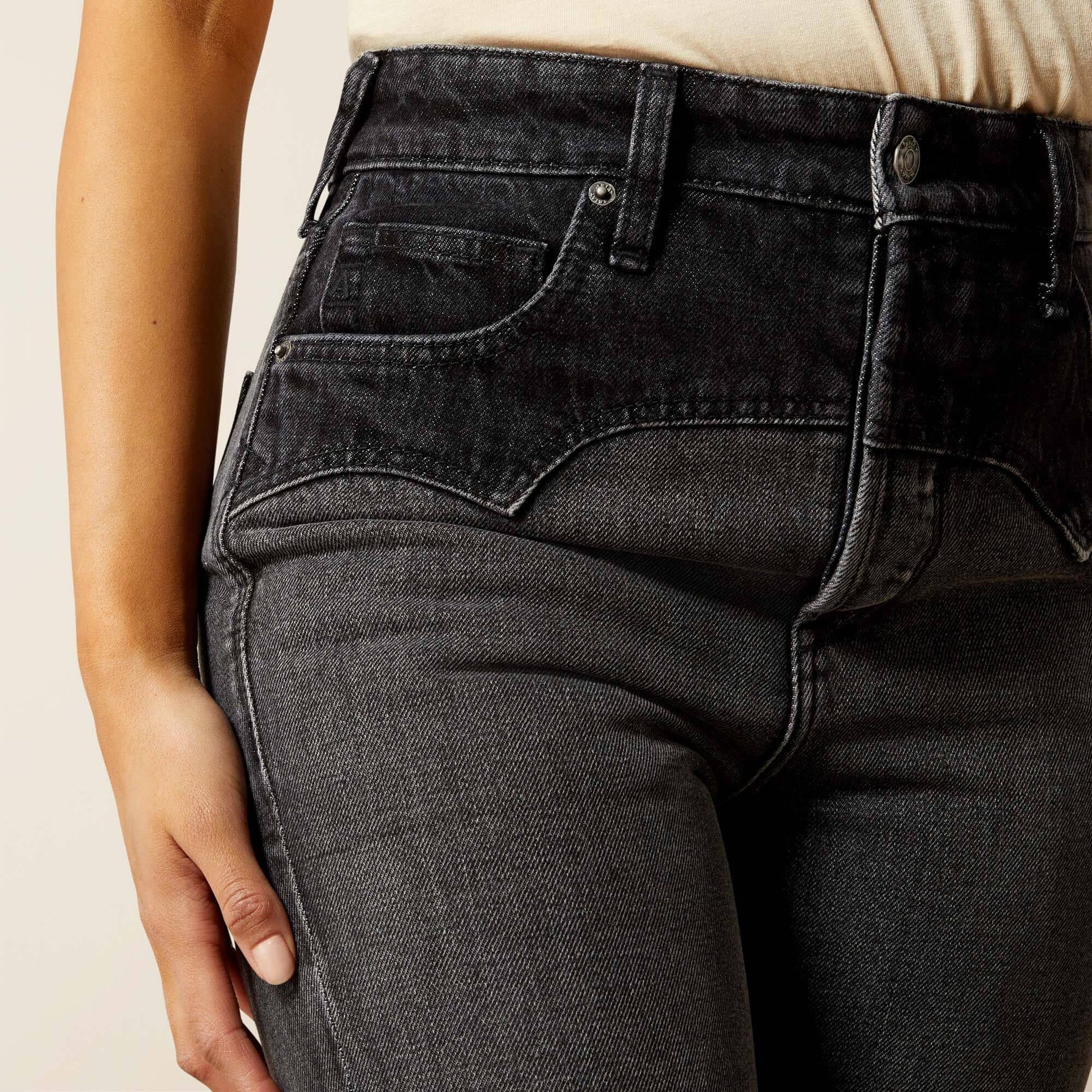 Ariat Ultra High Rise Cheyenne Yoke Tomboy Boot Cut Jean
