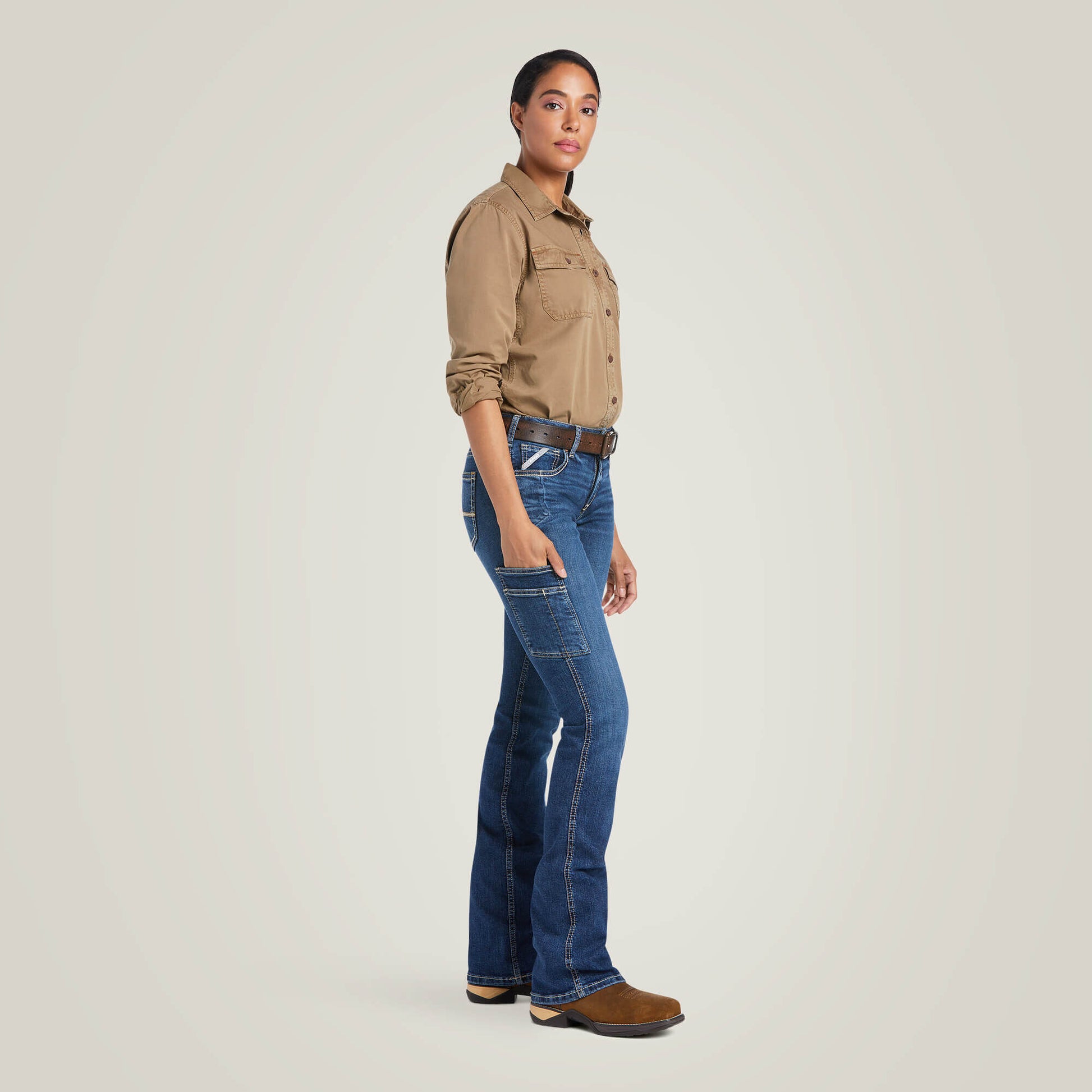 Ariat Rebar Work Flex Perfect Rise Riveter Boot Cut Jean