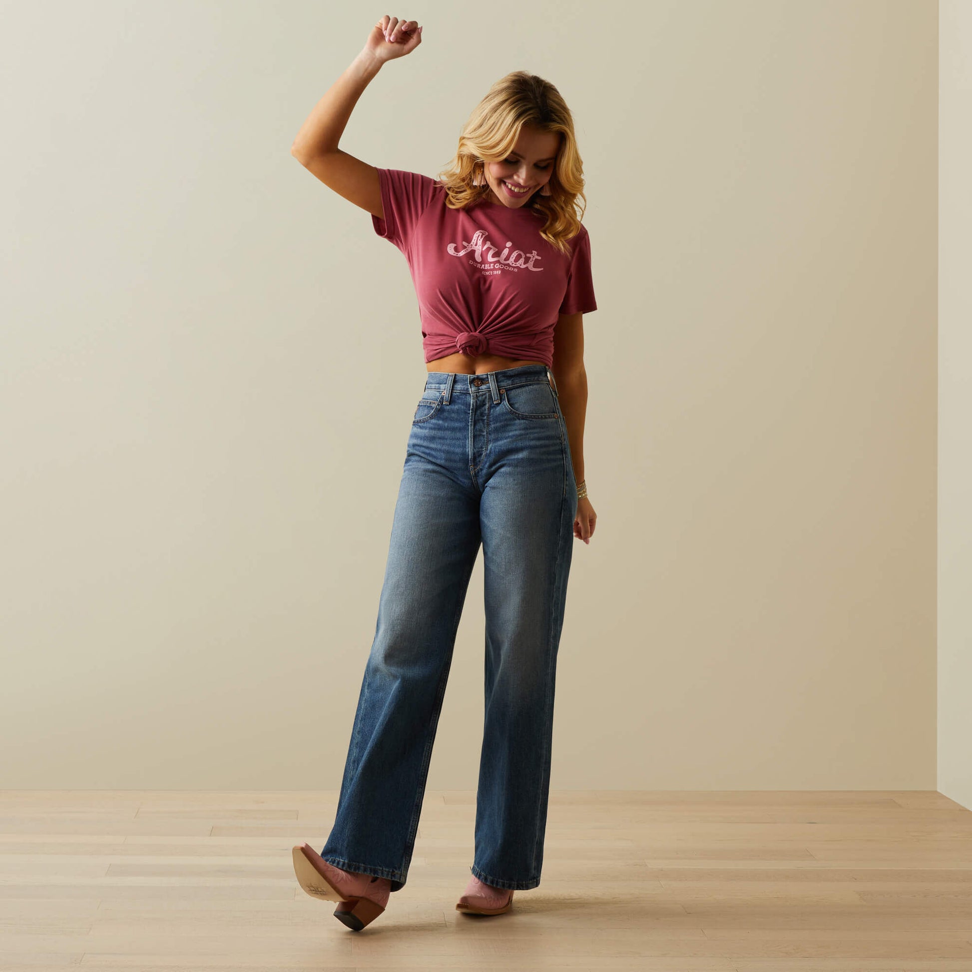 Ariat Ultra High Rise Tomboy Wide Jean