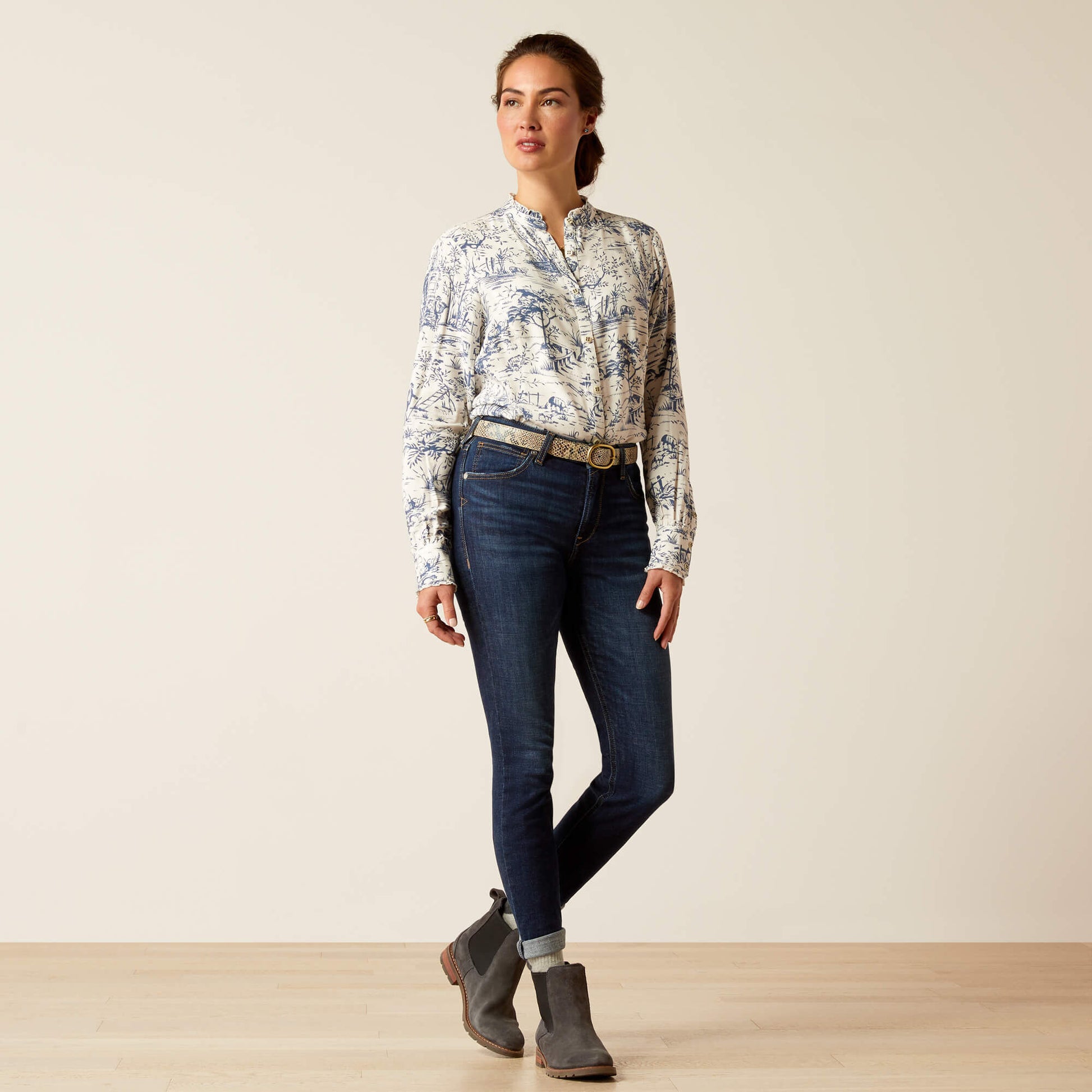 Ariat High Rise Bridle Skinny Jeans