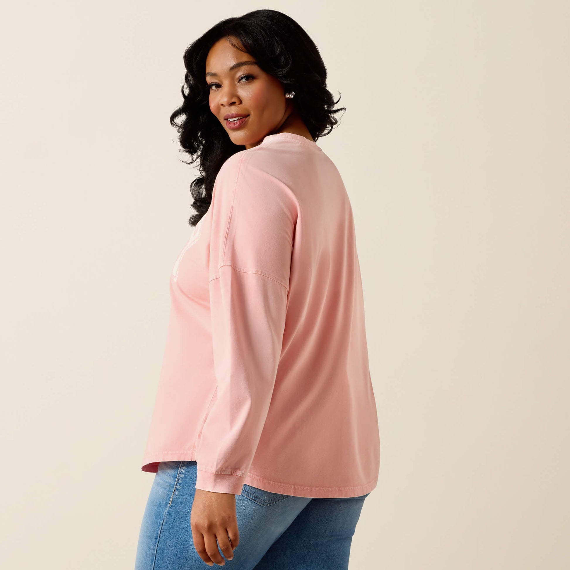 Ariat Canvas Oversized Long Sleeve T-Shirt
