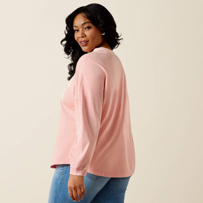 Ariat Canvas Oversized Long Sleeve T-Shirt