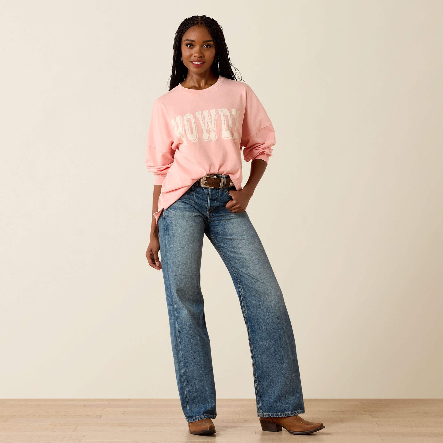 Ariat Canvas Oversized Long Sleeve T-Shirt