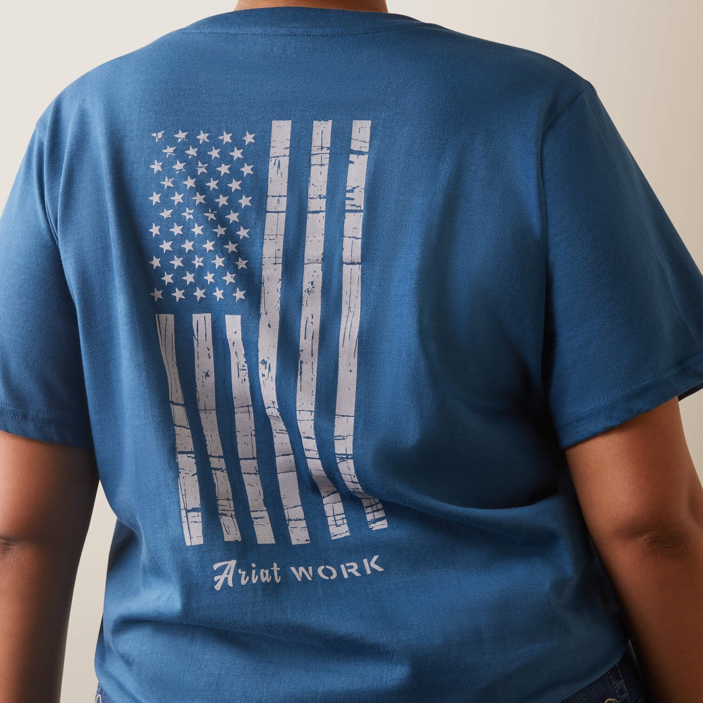 Ariat Rebar Cotton Strong American Flag Graphic T-Shirt