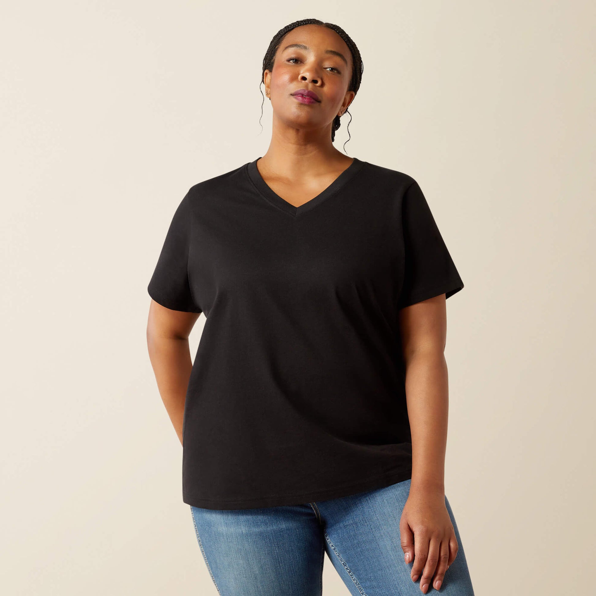Ariat Rebar Cotton Strong Standard V-Neck T-Shirt