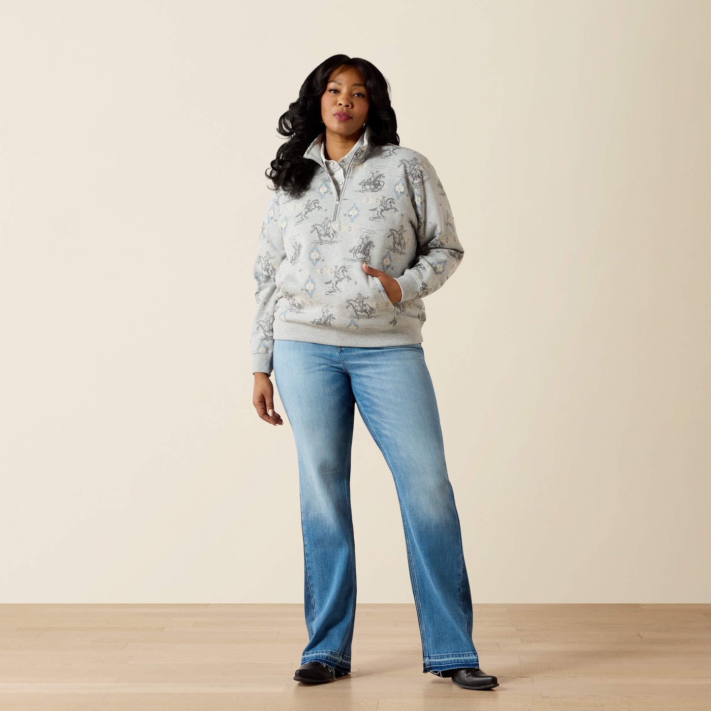 Ariat Sapphire 1/2 Zip Sweatshirt