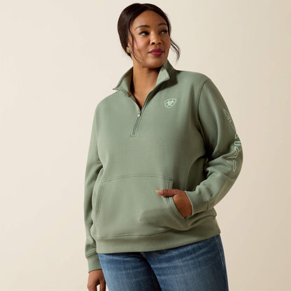 Ariat Foundation Logo 1/2 Zip Sweatshirt