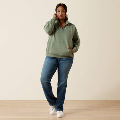 Ariat Foundation Logo 1/2 Zip Sweatshirt