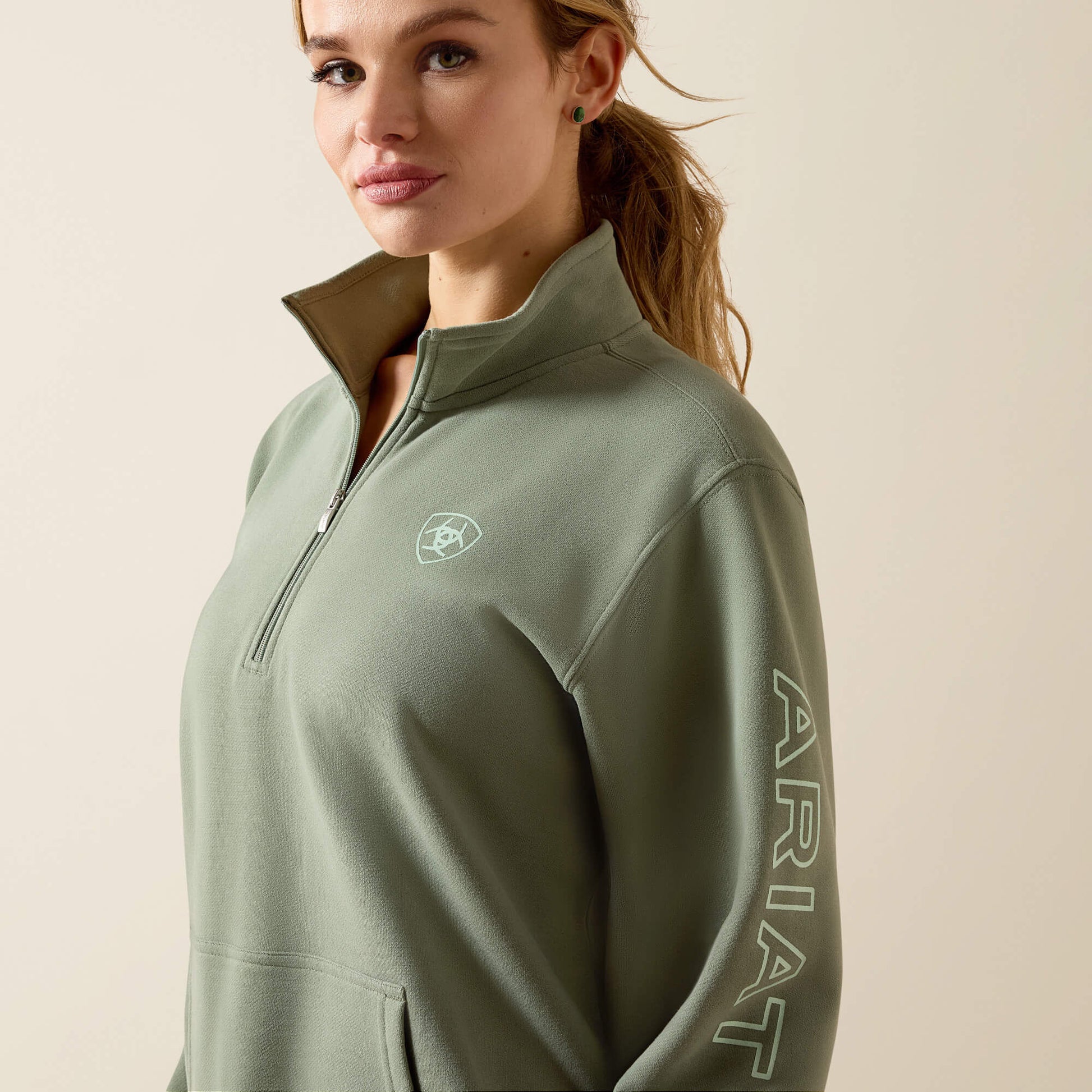 Ariat Foundation Logo 1/2 Zip Sweatshirt