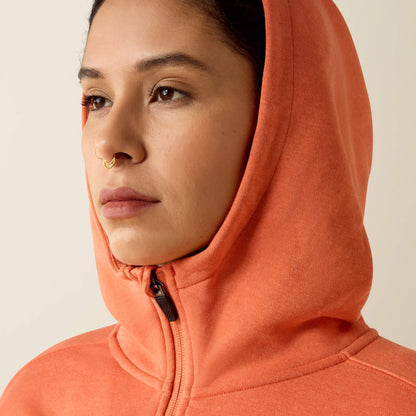 Ariat Rebar Lightweight Logo 1/2 Zip Hoodie