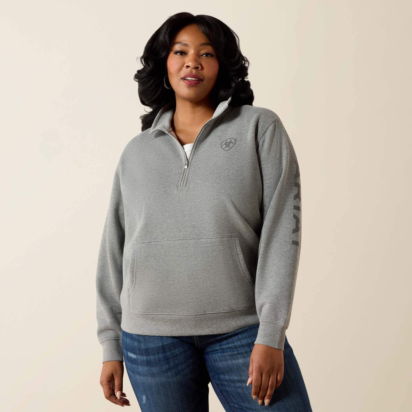 Ariat Foundation Logo 1/2 Zip Sweatshirt