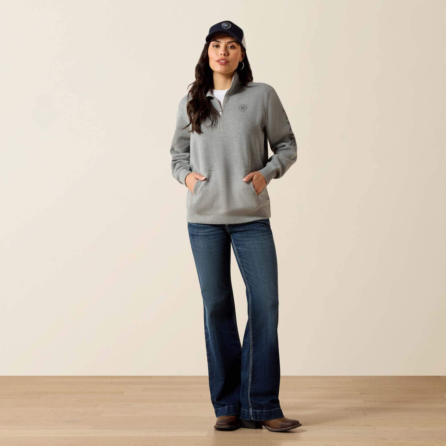 Ariat Foundation Logo 1/2 Zip Sweatshirt