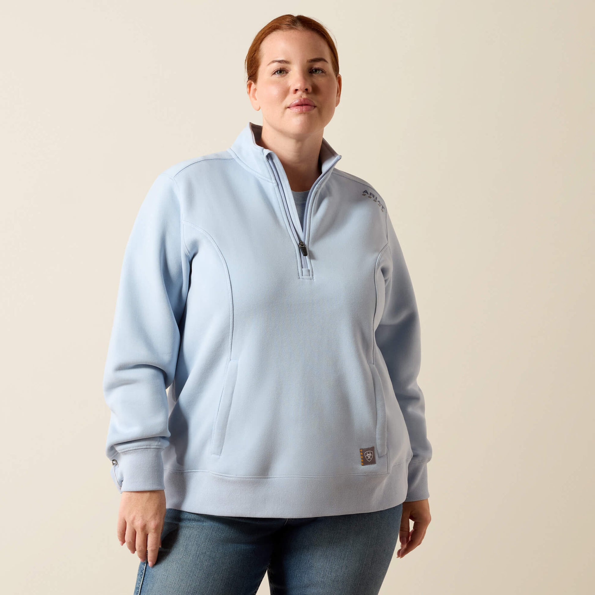 Ariat Rebar Lightweight Mock 1/2 Zip Sweatshirt