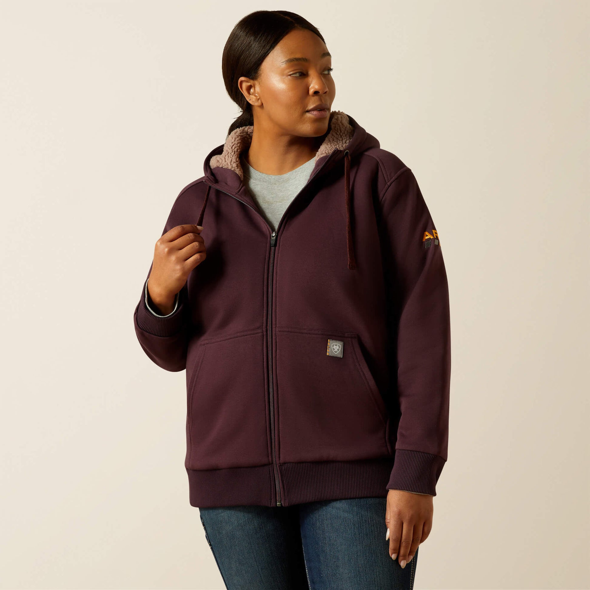 Ariat Rebar All-Weather Sherpa Full Zip Hoodie
