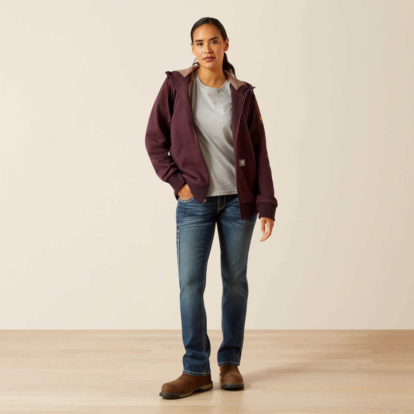Ariat Rebar All-Weather Sherpa Full Zip Hoodie