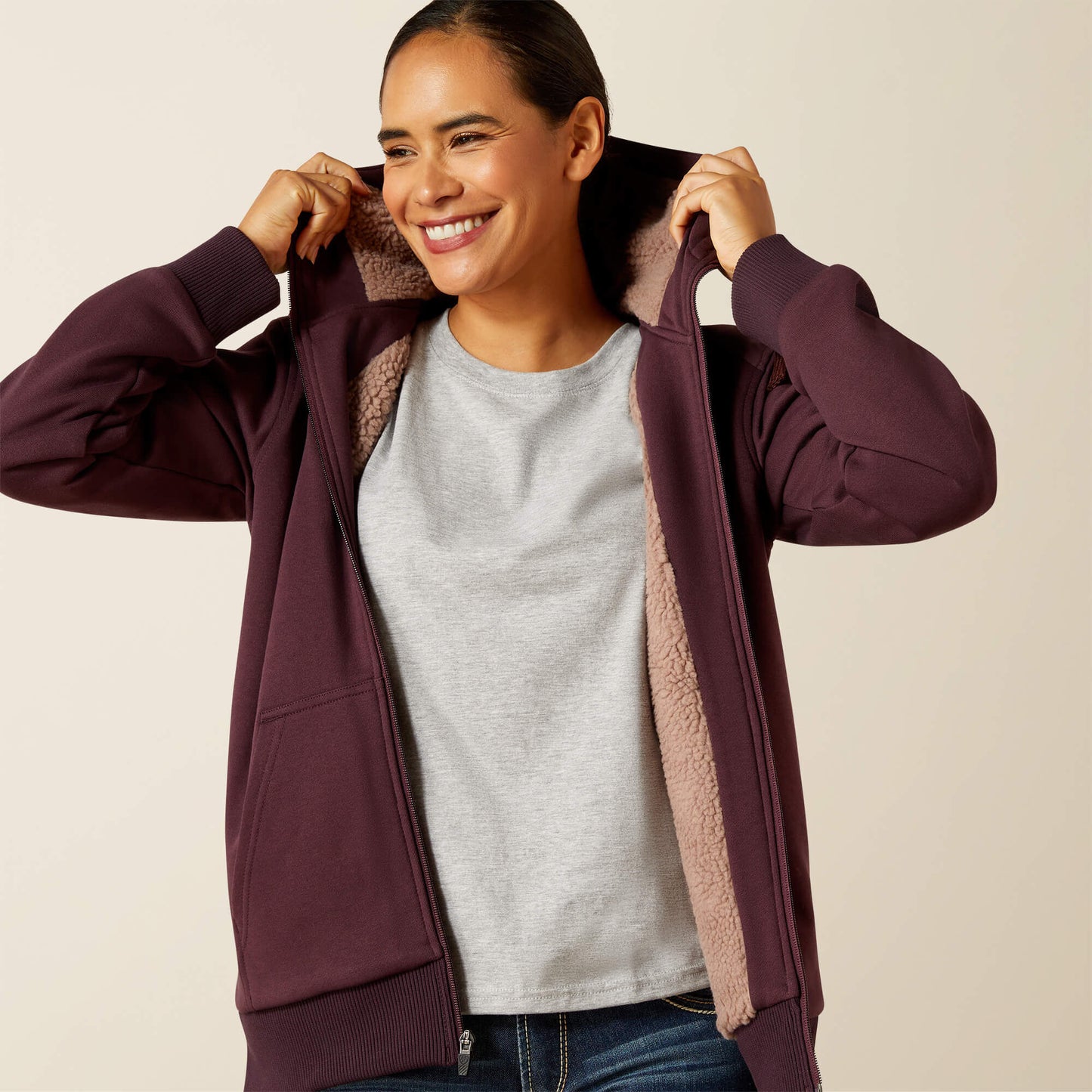 Ariat Rebar All-Weather Sherpa Full Zip Hoodie