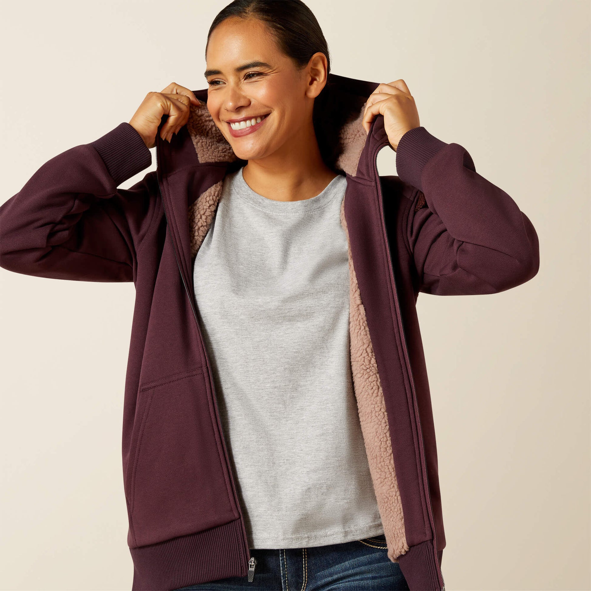 Ariat Rebar All-Weather Sherpa Full Zip Hoodie