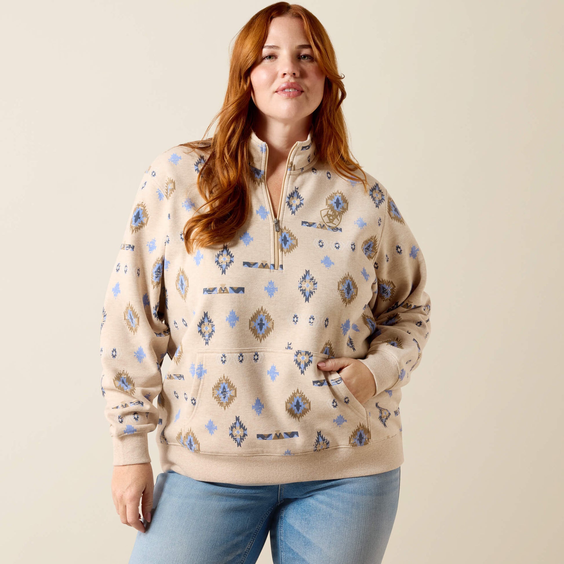 Ariat Sapphire 1/2 Zip Sweatshirt