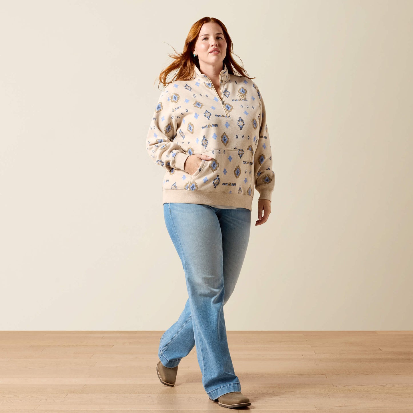 Ariat Sapphire 1/2 Zip Sweatshirt