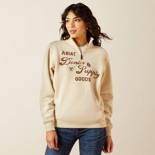 Ariat Denim and Supply 1/2 Zip Sweatshirt