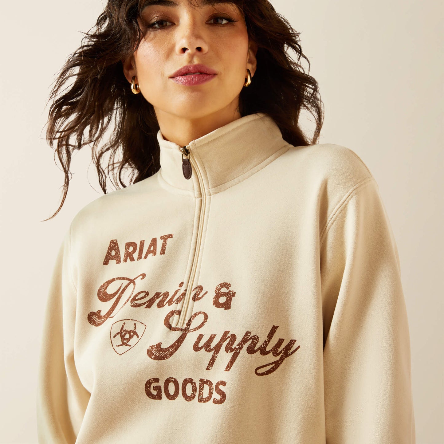 Ariat Denim and Supply 1/2 Zip Sweatshirt