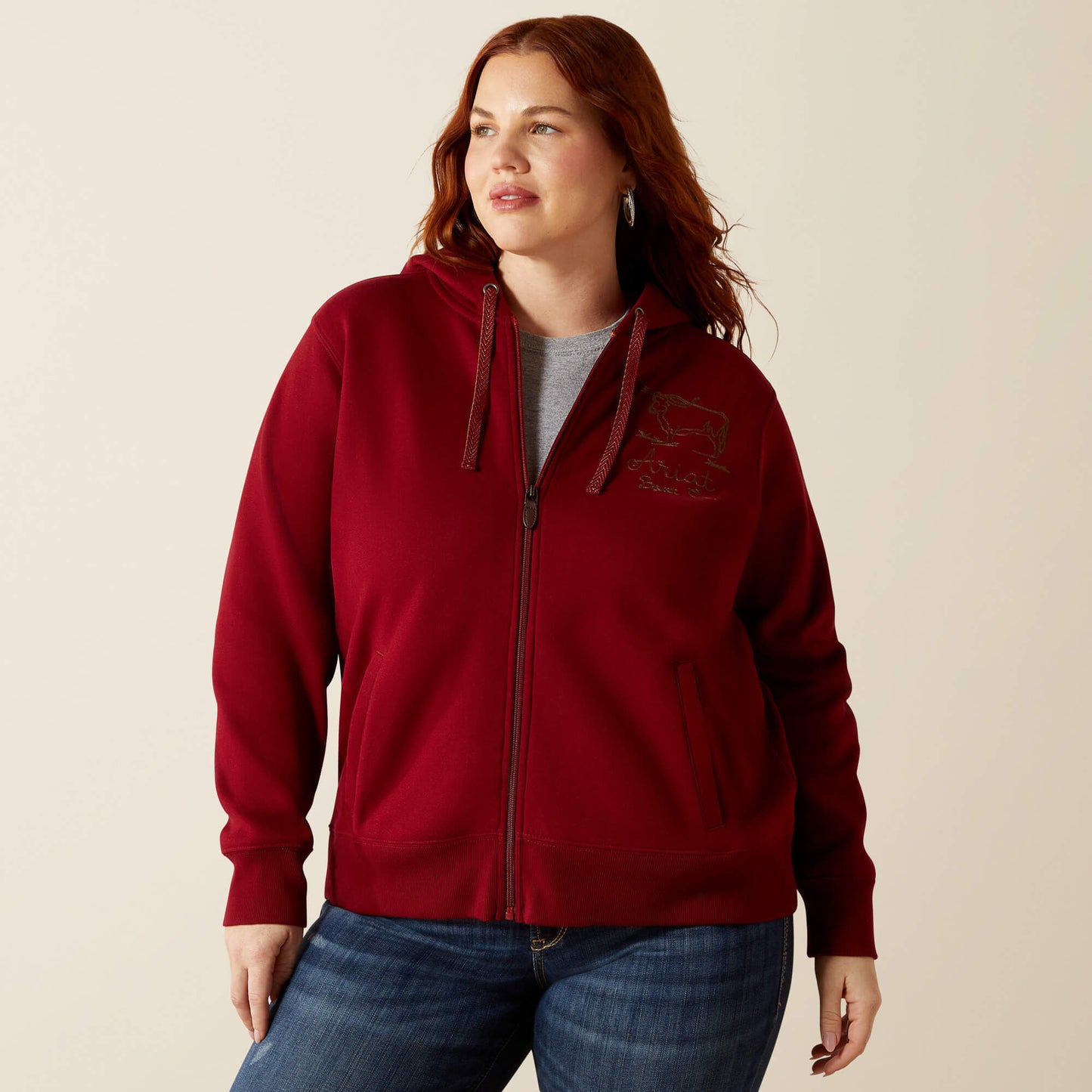 Ariat Stitched Full Zip Hoodie