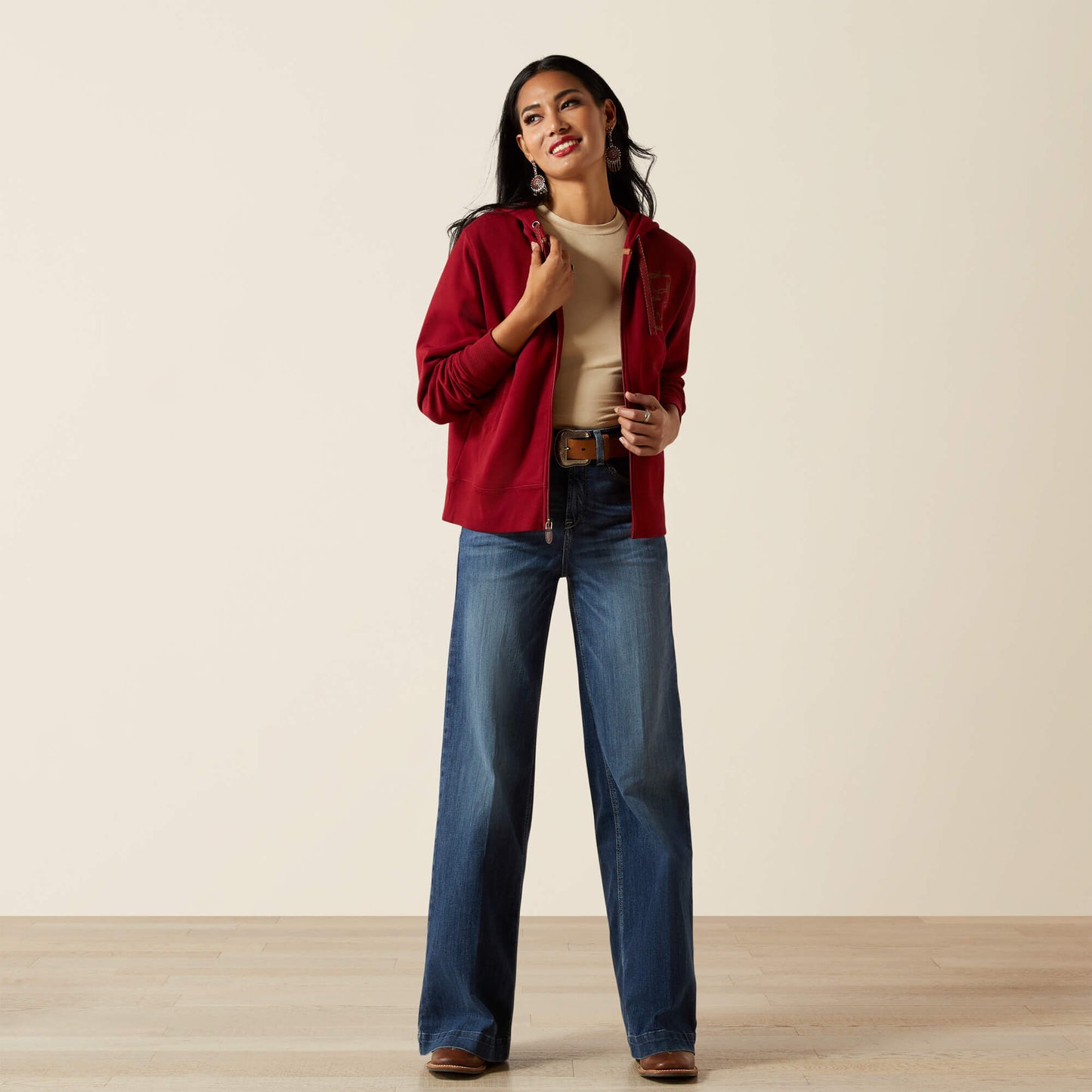 Ariat Stitched Full Zip Hoodie
