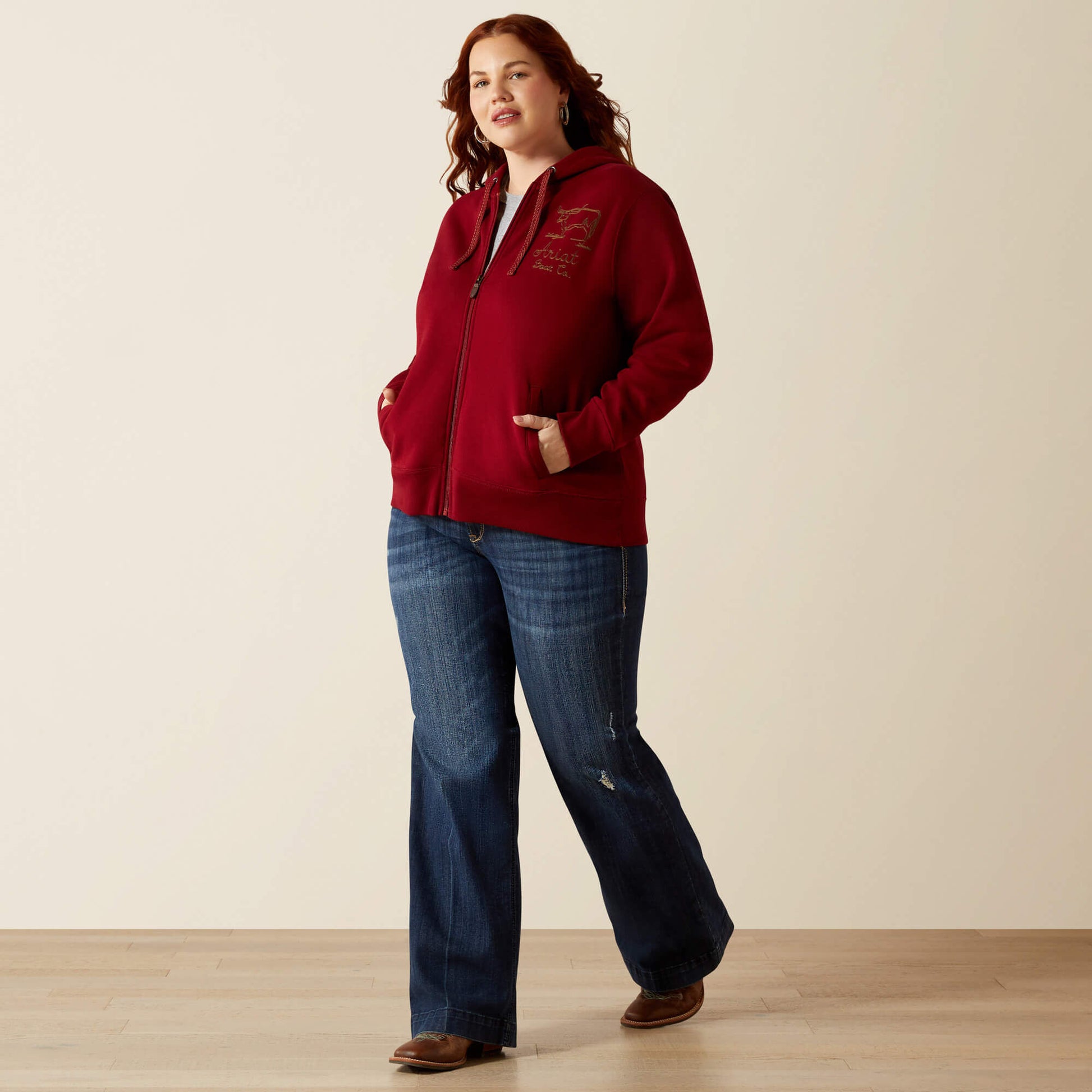 Ariat Stitched Full Zip Hoodie