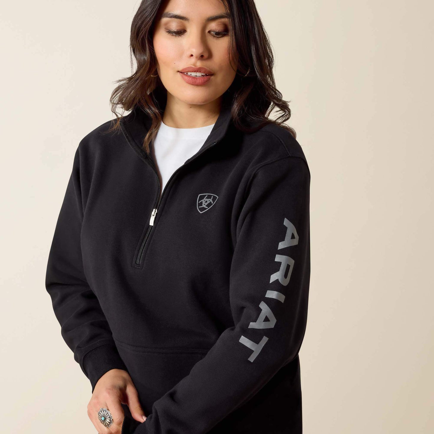 Ariat Foundation Logo 1/2 Zip Sweatshirt
