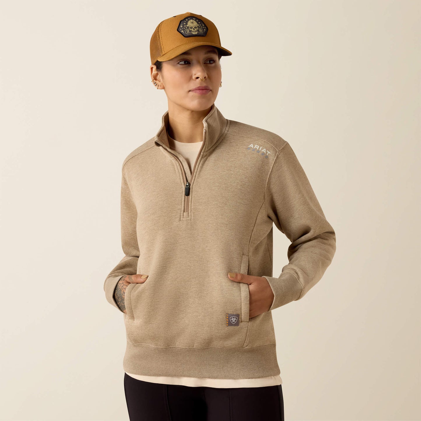 Ariat Rebar Lightweight Mock 1/2 Zip Sweatshirt