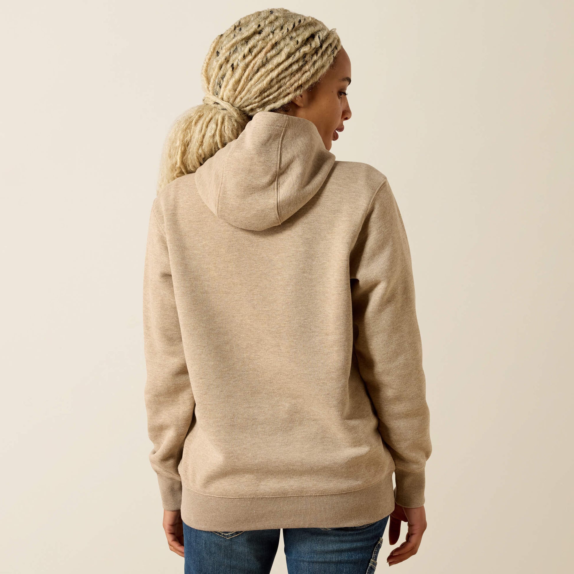 Ariat Rebar Lightweight Logo 1/2 Zip Hoodie