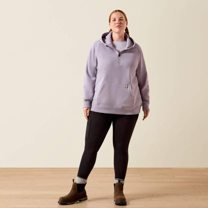 Ariat Rebar Lightweight Logo 1/2 Zip Hoodie