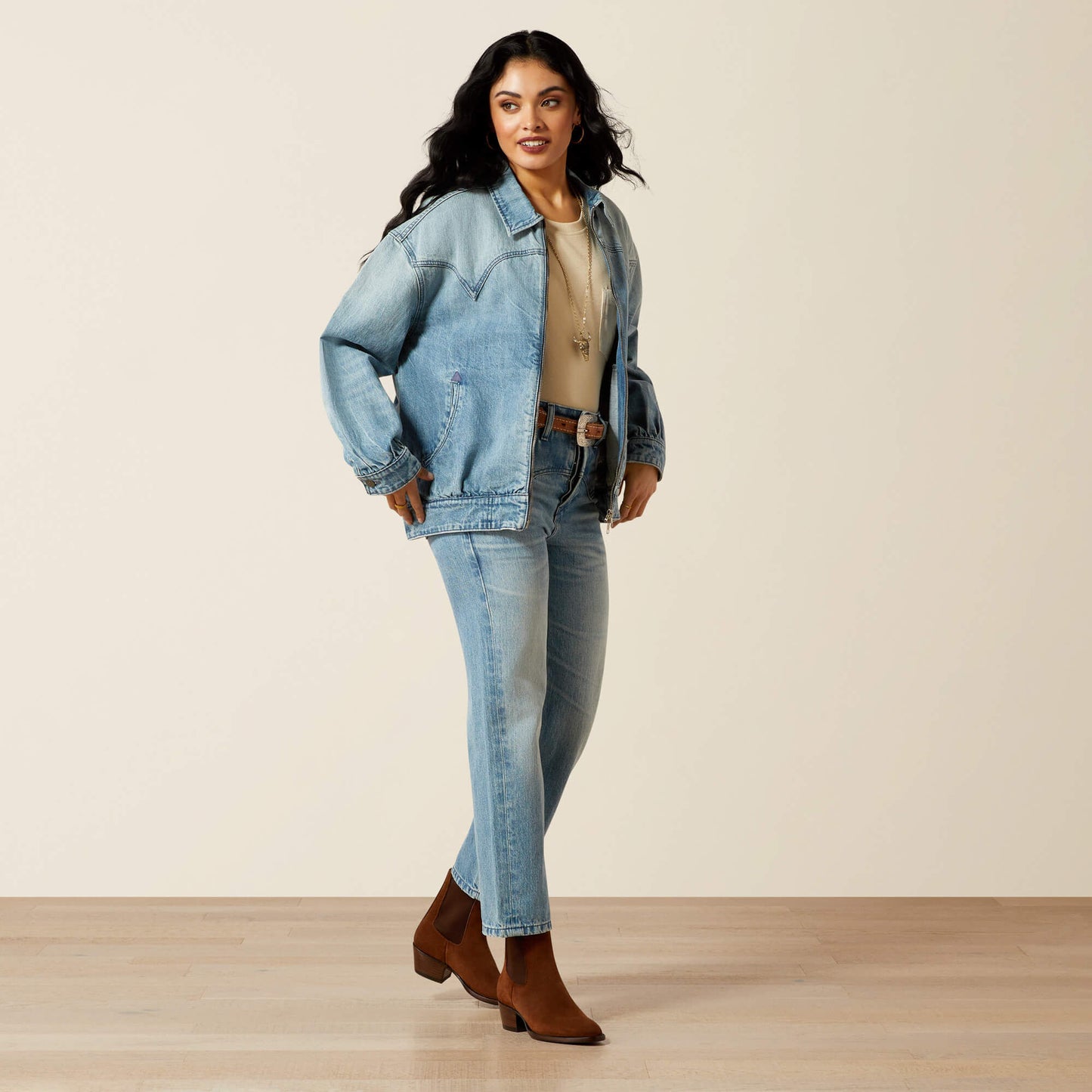 Ariat Cheyenne Denim Bomber Jacket