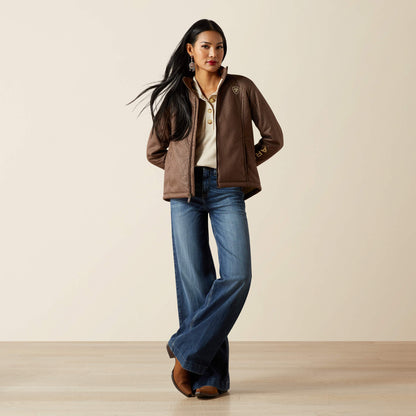 Ariat Ariat Logo Softshell Faux Leather Jacket