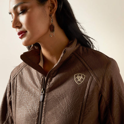 Ariat Ariat Logo Softshell Faux Leather Jacket