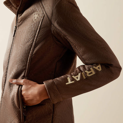Ariat Ariat Logo Softshell Faux Leather Jacket