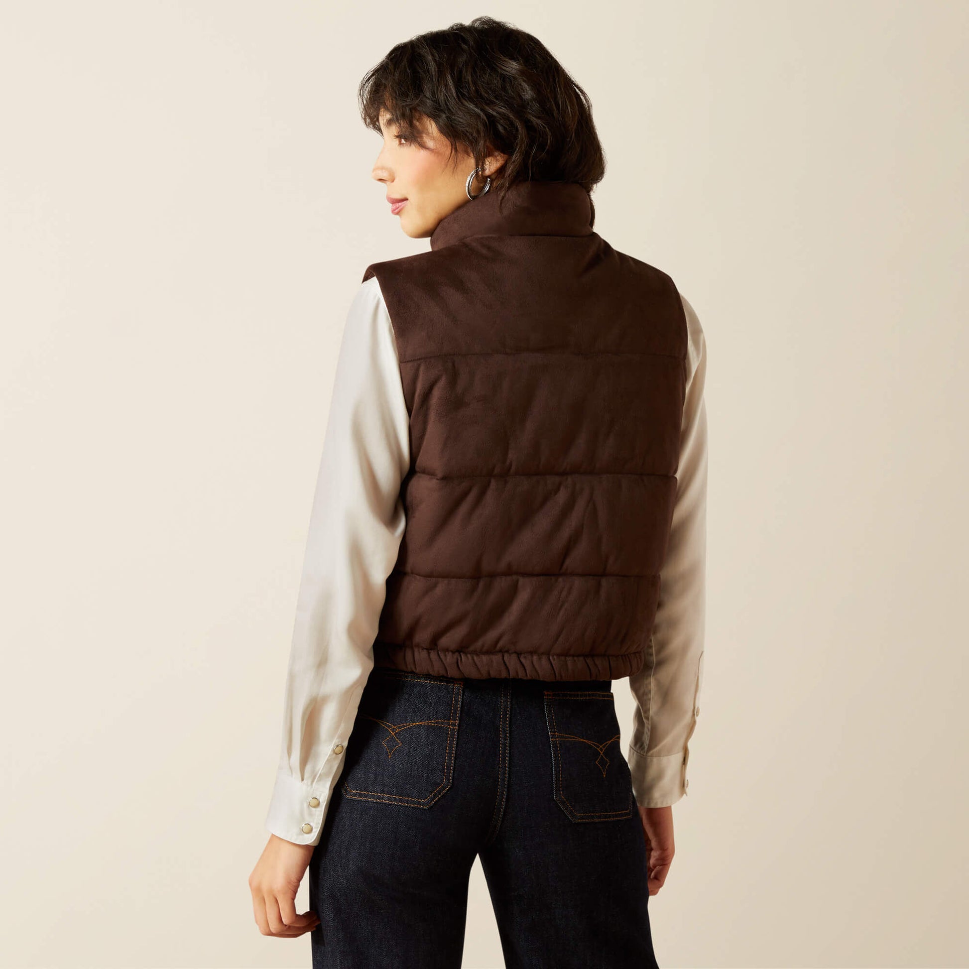 Ariat Swirls Faux Leather Vest