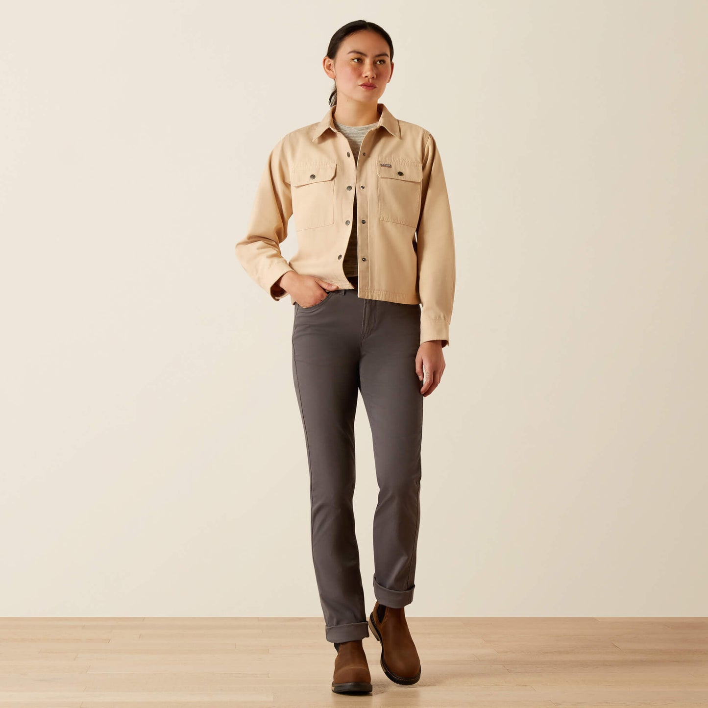 Ariat Rebar Cropped Woven Shirt Jacket