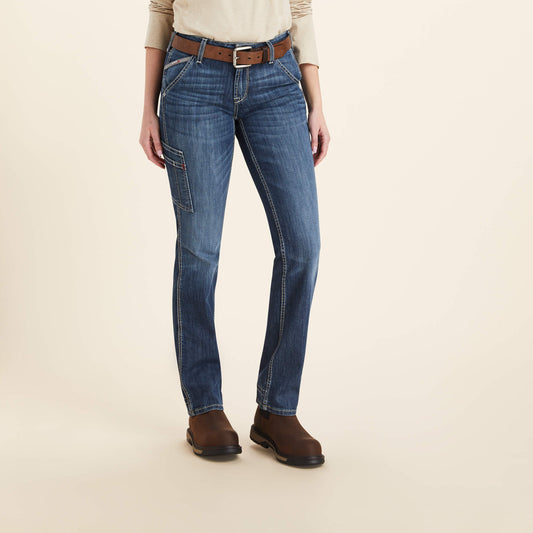Ariat FR Perfect Rise DuraLight Stretch Cell Phone Pocket Straight Jean