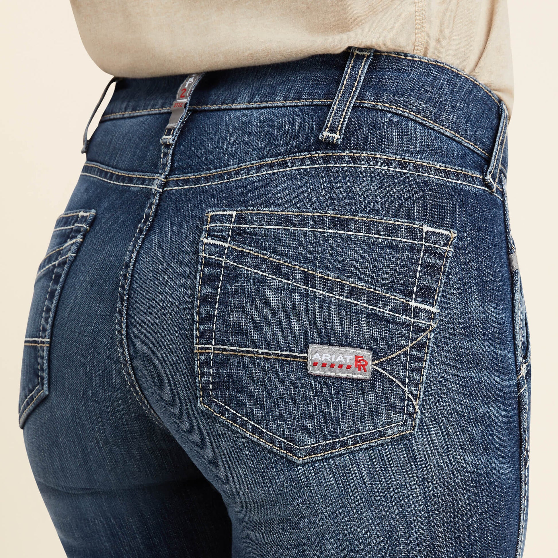 Ariat FR Perfect Rise DuraLight Stretch Cell Phone Pocket Straight Jean