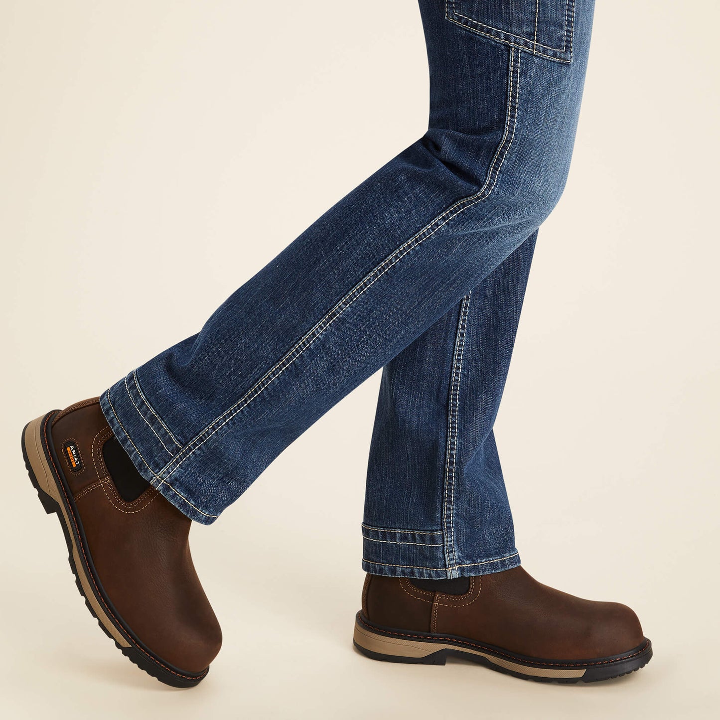 Ariat FR Perfect Rise DuraLight Stretch Cell Phone Pocket Straight Jean