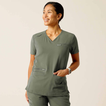 Ariat Clara 6 Pocket Scrub Top