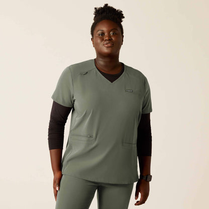 Ariat Clara 6 Pocket Scrub Top
