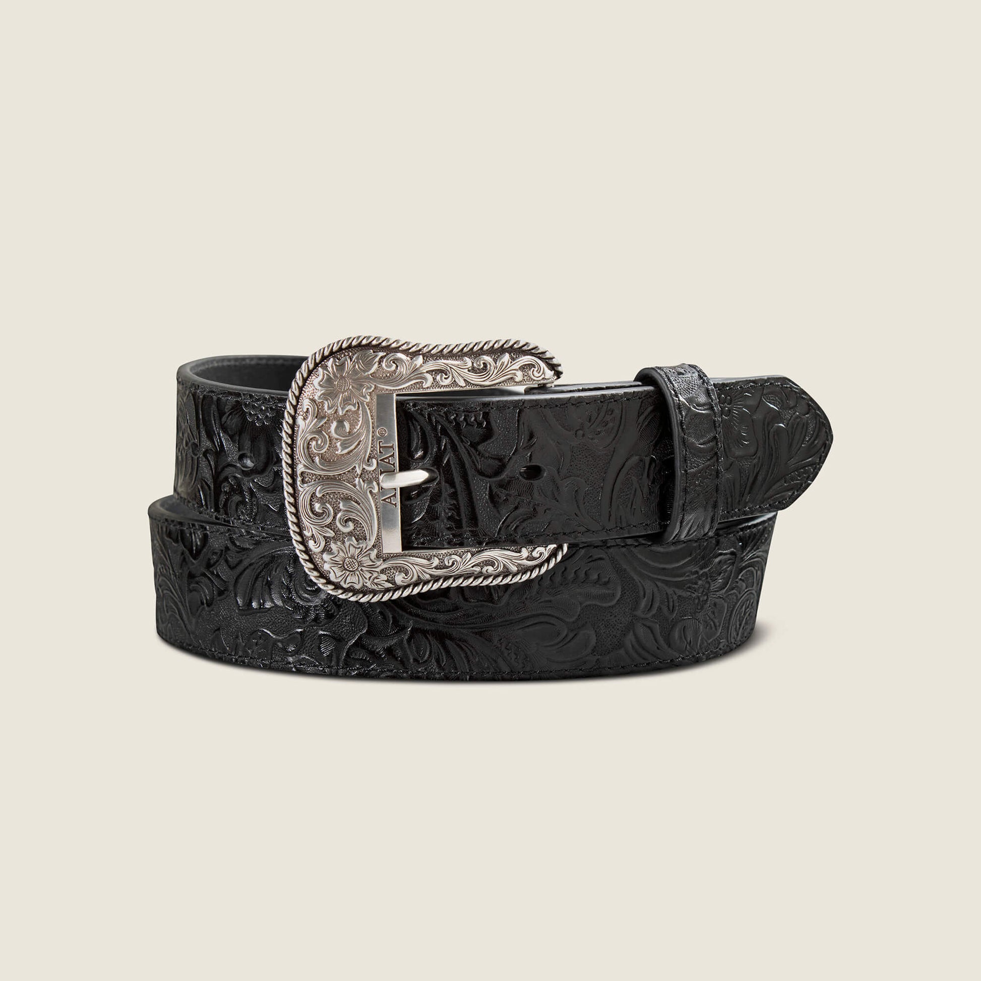 Ariat Floral Embossed Rope Belt