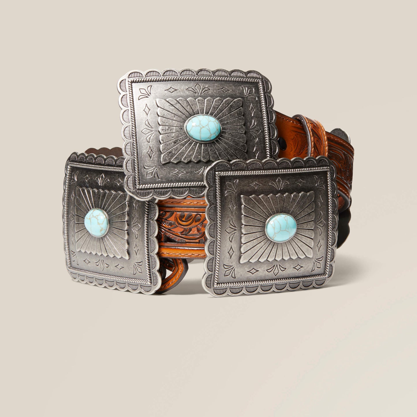 Ariat Turquoise Burst Concho Belt