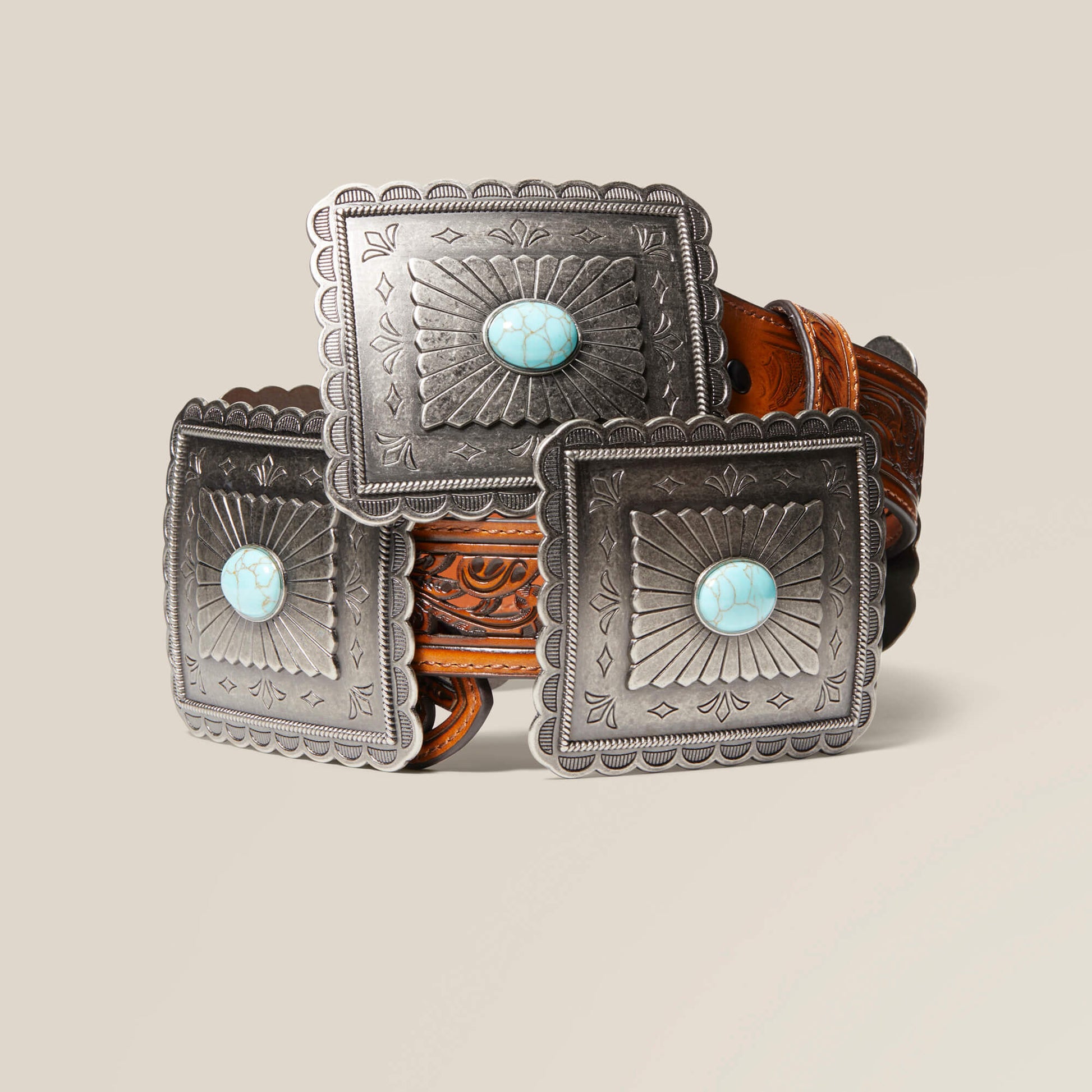 Ariat Turquoise Burst Concho Belt