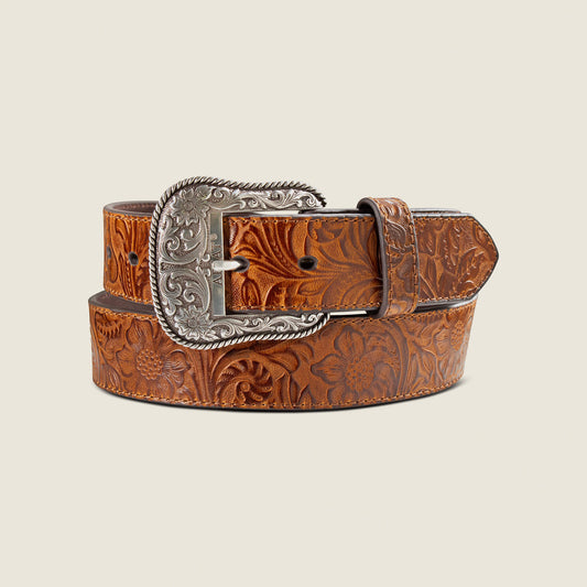 Ariat Floral Embossed Rope Belt