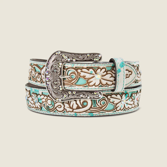 Ariat Hair-On Floral Belt