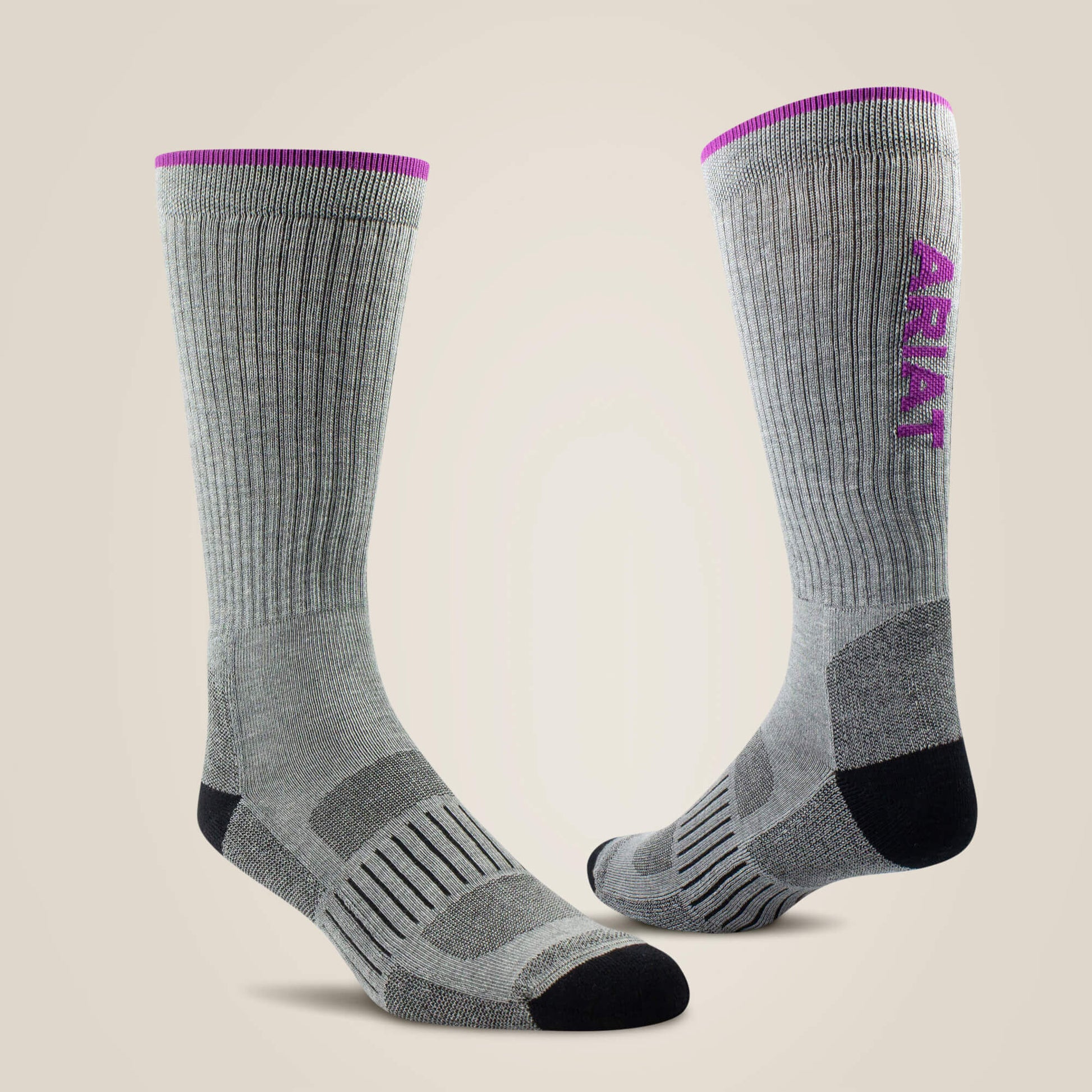 Ariat High Performance Crew Tek Work Sock 2 Pair Pack