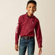 BURGUNDY/WHITE